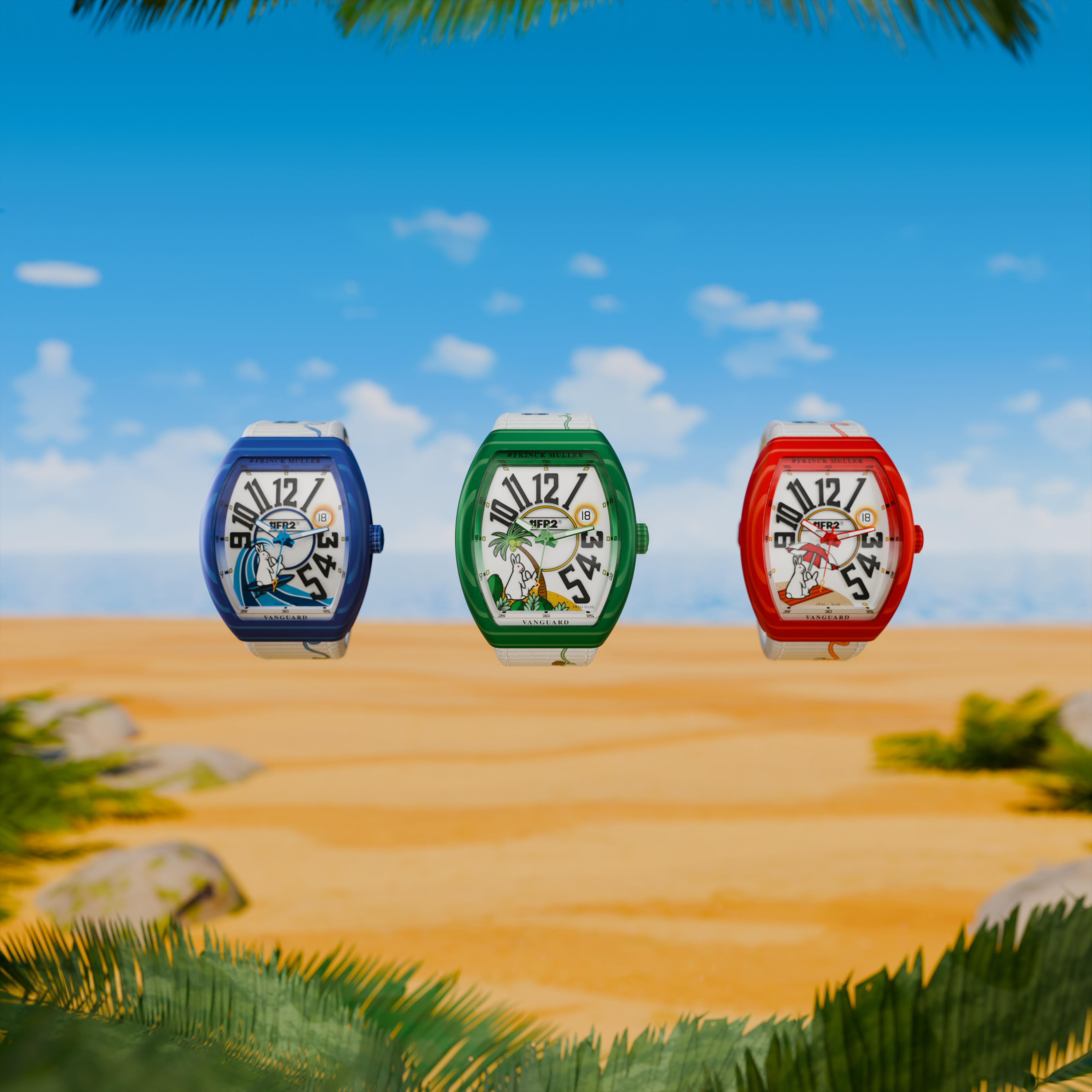 Franck Muller and #FR2 Vanguard Beach Edition