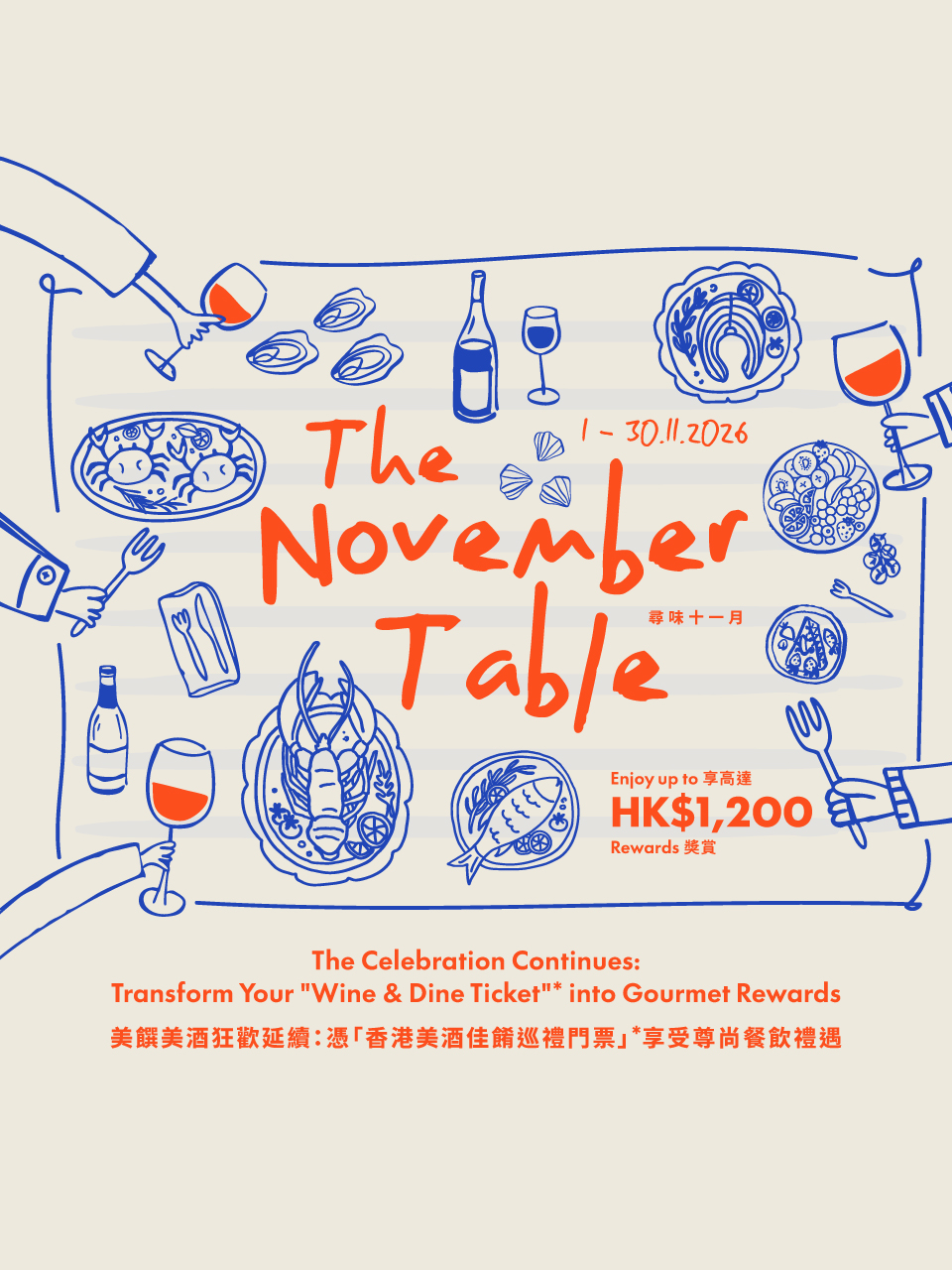 「香港美酒佳餚巡禮門票」 餐飲優惠